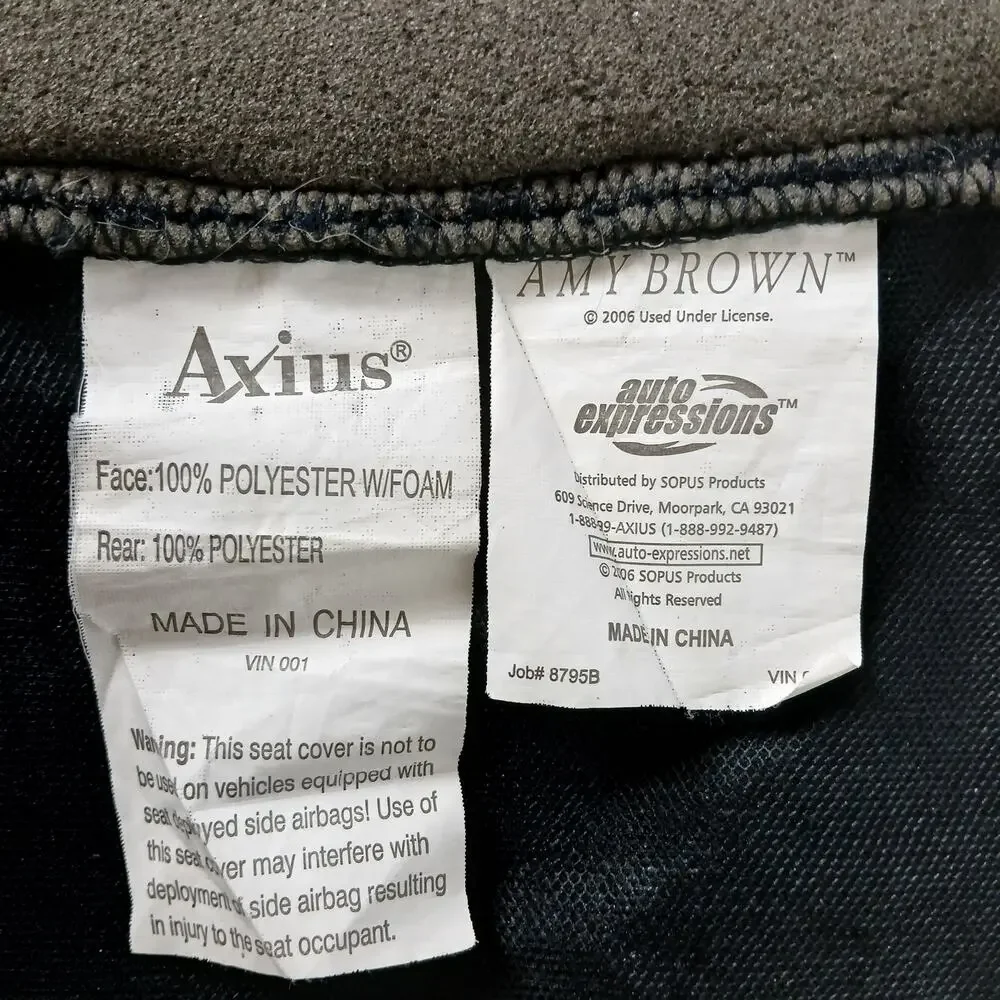 Auto Expressions Amy Brown Fairy Rose Blue Velvet Universal-Fit Front Seat Cover - Picture 5 of 14